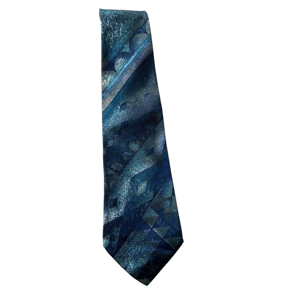 Structure Black and Gray Silk Tie